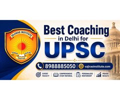 Best Coaching in Delhi for UPSC- Vajirao & Reddy Institute