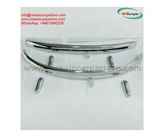 VW Beetle European style (1955-1972) bumpers by stainless steel