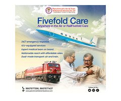 Panchmukhi Hi Tech Train Ambulance from Guwahati- Relaxing Long distance medical transfer