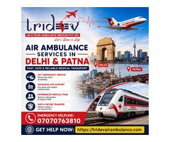 Critical Care in the Sky: Advanced Tridev Air Ambulance Services in Patna for Time-Sensitive Medical