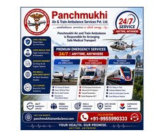 Use the most Trusted Panchmukhi Air and Train Ambulance services in Chennai for Quickly