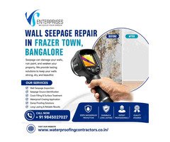 Wall seepage repair in  Frazer town , Bangalore