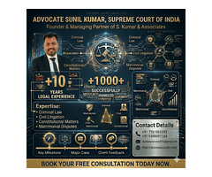 Best Lawyer in Patna for Civil, Criminal & Family Law Services | Advocate Sunil Kumar