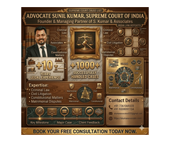 Civil Lawyer in Patna for Land Disputes, Property & Civil Litigation | Advocate Sunil Kumar