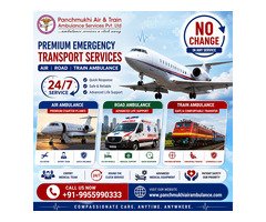 Avail of Panchmukhi Air and Train Ambulance in Kolkata with an Advanced Medical Team