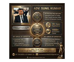 Criminal Lawyer in Bihar for Bail, FIR, Criminal & Defense Cases | Advocate Sunil Kumar