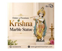 Order a Premium Krishna Marble Statue from Trusted Manufacturers
