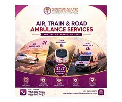 Hire Panchmukhi Air and Train Ambulance Service in Amritsar with best Healthcare Facility
