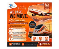Falcon Emergency Train Ambulance in Kolkata- Dedicated Care From Pickup To Drop