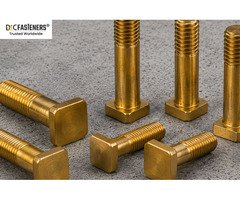 Brass Square Bolts Manufacturer & Exporter | DIC Fasteners