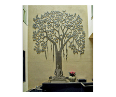 Buddha With Tree Wall Decor for Home and Office