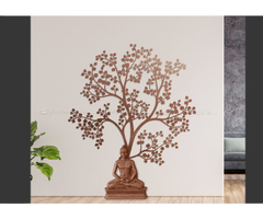 Buddha With Tree Wall Decor for Home and Office