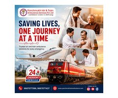 Panchmukhi Low Cost Train Ambulance in Ranchi- Efficient Patient Transfer Solutions 24X7