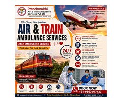 Panchmukhi Low Cost Train Ambulance in Delhi- Receive Specialized Emergency Rail Care