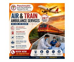 Panchmukhi Hi Tech Train Ambulance from Guwahati - Specialized Care 24X7 during Transit