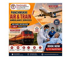 Panchmukhi ICU Train Ambulance from Patna - Comfort Meets Critical Care