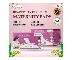 CutetotZ® Premium Heavy Duty Perineum Maternity Pads | Pack of 10 Pads