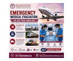Hire Panchmukhi Air and Train Ambulance Services in Delhi | Advanced Medical Technology