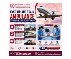Book Panchmukhi Air and Train Ambulance Service in Hyderabad | 24/7 Rapid ICU