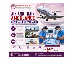 Hire Panchmukhi Air and Train Ambulance Service in Guwahati for Safe and Comfortable Medical