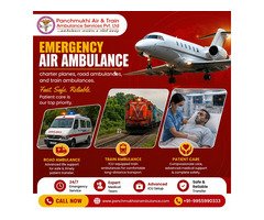 Panchmukhi Hi Tech Air Ambulance from Hyderabad - ICU-Equipped Ambulance Support