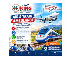 King ICU Train Ambulance in Nagpur- 24/7 transfer support for Patients