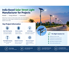 Solar Street Light Manufacturers in Noida – Wolta Power System