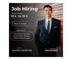 Sale manager wanted