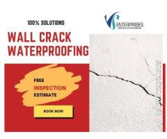 Exterior Wall Crack Waterproofing in Bannerghatta
