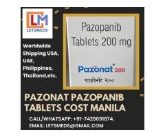 Buy Indian Pazopanib 200mg Tablets Affordable Cost Makati Philippines