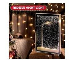 SNOW FLAKE WHITE SNOW WINTER THEME NIGHT LIGHT