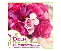 Same Day Delivery Gifts Delhi & Exotic Floral sand Cakes